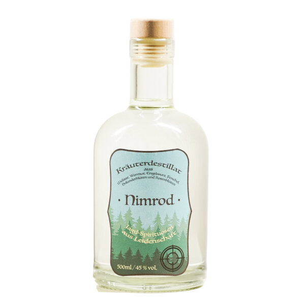 NIMROD - Kräuter-Destillat Jagd-Spirituose, 45% Vol. 500ml