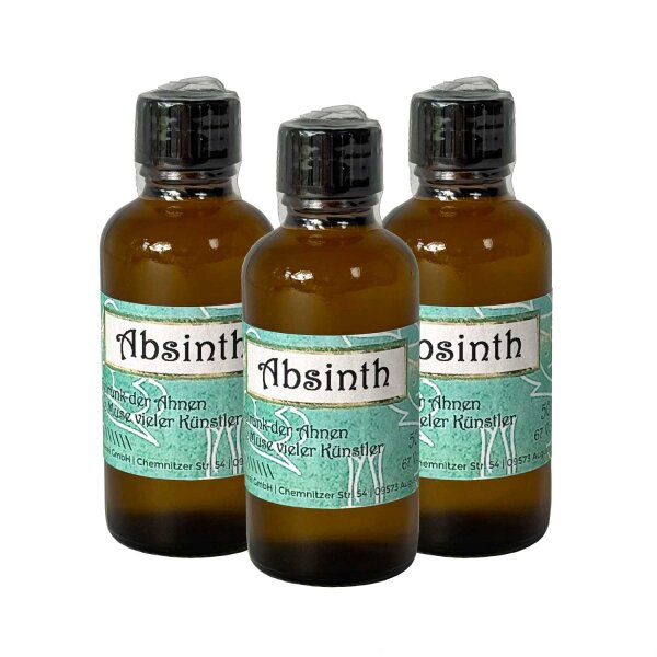 Augustusburger Edelbrände - Absinth (Anis-Spirituose), 67% Vol. 3x 50 ml-Set