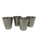 Augustusburger Edelbrände - 4er-Set stapelbare Edelstahl-Becher mit Tasche, 30ml